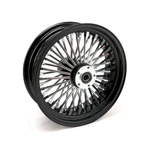 Rueda trasera MCS radial de 48 radios gruesos 5.50 x 16 negro <span style="color: red;font-size: 0,5em">- PEDIDO ESPECIAL -</span>