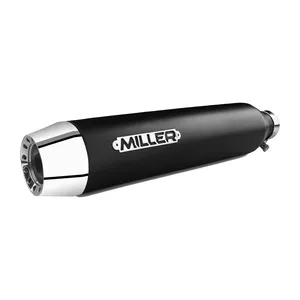 Miller, Independence 2-1 silenciador slip-on. Euro 4. Negro mate