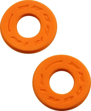 Par de donuts metálicos para fijación de manillar de motocicleta Harley-Davidson