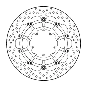 Rotor de freno flotante serie Halo de Moto-Master