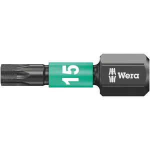 Puntera Wera de 1/4" para tornillos Torx® Impaktor TX15