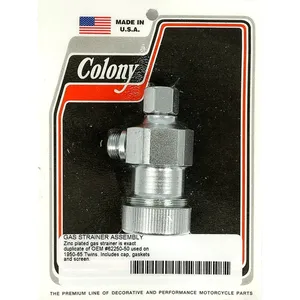 Colony, filtro de gasolina. Zinc
