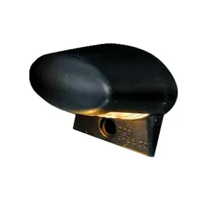 Luz de matrícula oval, negra. Homologación ECE