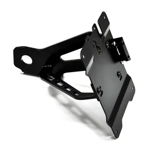 Zieger, kit de soporte lateral para matrícula. Negro