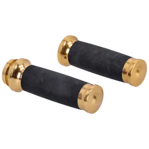 Par de puños de manillar Caliber color dorado metálico
