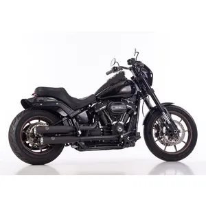 Falcon, escapes cortos de escape Double groove Negro