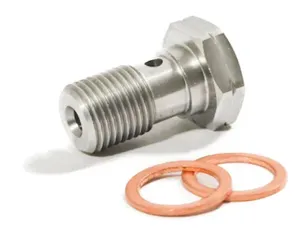 Tornillo banjo metálico para conexión de latiguillo de freno de motocicleta