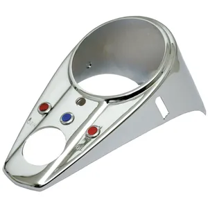 Cubierta de tablero de 3 luces estilo 62-67. Cromo