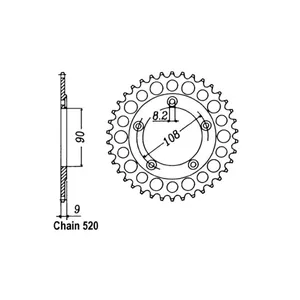 Piñón Trasero JT 491.40