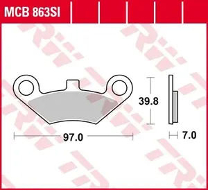 Pastillas de Freno Off-Road Sinterizadas Serie SI - SI sinter