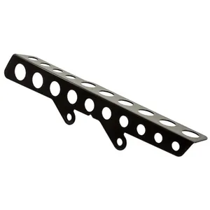 Rick's Motorcycles, protector de correa Agujeros redondos. Negro brillante