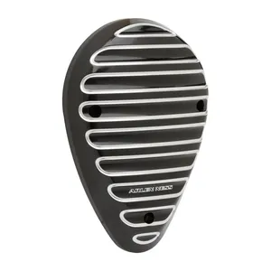 Arlen Ness, tapa de cuerno aletada negra