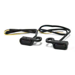 Fastline, conjunto de intermitentes LED para instalar debajo del manillar. Negro