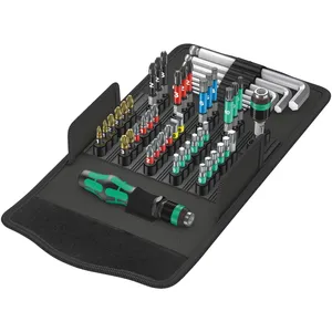 Funda para bits Wera, kit de bits, llaves Allen y mango Kraftform Kompakt