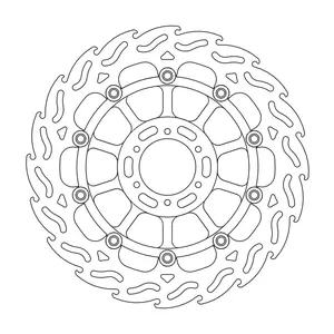 Rotor de freno flotante serie Flame de Moto-Master