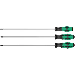 Juego de destornilladores Wera 3 uds. Kraftform 300 plus extra largo