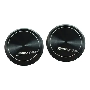 Motogadget, tapones finales para el juego de empuñaduras mo.grip. Negro