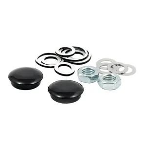 Kit de tapas para pernos de amortiguador. Negro