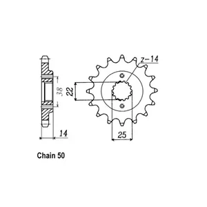 Piñón Delantero JT 497.15