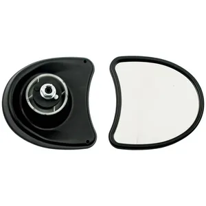 Kit de espejos para montaje en carenado de touring. Visión única, negro