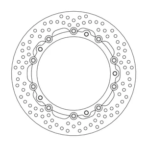 Rotor de freno flotante serie Halo de Moto-Master