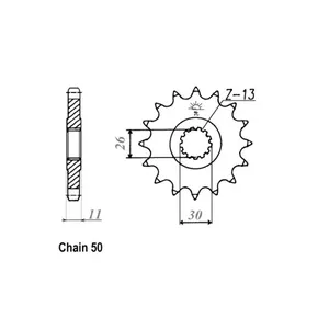 Piñón delantero JT 579.15