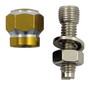 Soportes de matrícula Trik Topz Aleación Twotone hex dorado