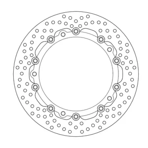Rotor de freno flotante serie Halo de Moto-Master