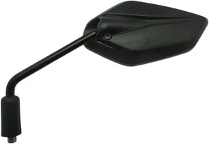 Espejo retrovisor universal con marca E montado en manillar de motocicleta