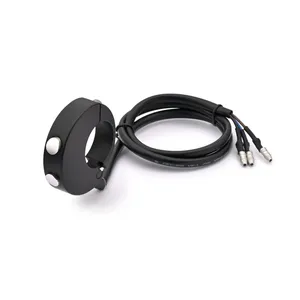 Daytona, interruptor de manillar para velocímetro de doble botón. Negro