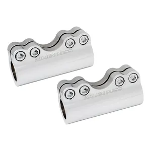 Arlen Ness, abrazadera de manillar Molular de aluminio forjado cromado 1-1/4"