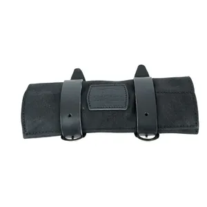 Longride, estuche de herramientas de algodón encerado. Negro