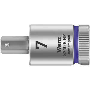 Wera Zyklop 3/8" Puntera hexagonal con función de sujeción Métrica
