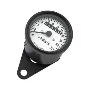 Velocímetro mini, 2:1 km/h negro con esfera blanca