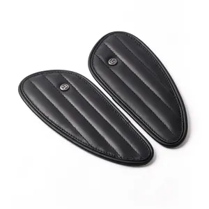 Trip Machine, almohadillas para depósito Mini Classic de cuero. Negro <span style="color: red;font-size: 0,5em">- PEDIDO ESPECIAL -</span>
