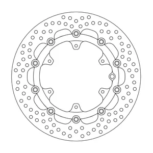 Rotor de freno flotante serie Halo de Moto-Master