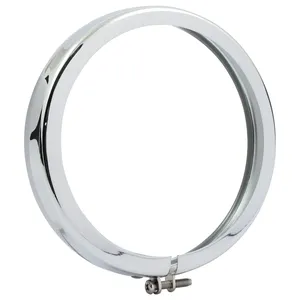 Aro de adorno para faro puntual de estilo tardío. 4.5". Cromado