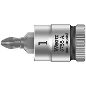 Bit de vaso Pozidriv Wera Zyklop, accionamiento de 1/4"