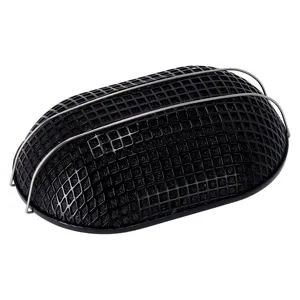 Filtro de aire estilo respiradero oval negro para Harley-Davidson