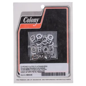 Colony, Arandelas planas 1/4" Cromadas
