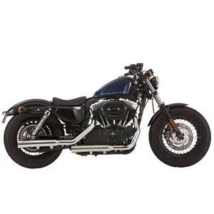 Falcon, Terminales de escape Double groove Acero pulido