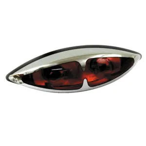 Luz trasera L.A. Doble bombilla. Cromada