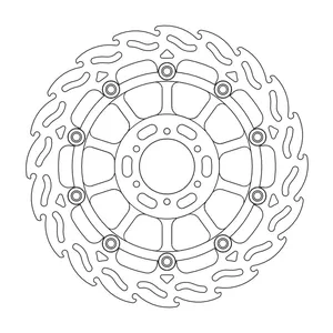 Rotor de freno flotante serie Flame de Moto-Master