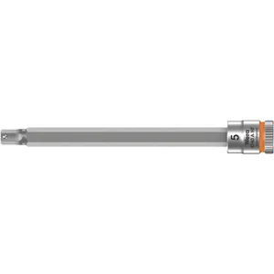 Punta de vaso hexagonal Wera Zyklop 1/4" con función de sujeción - Métrica