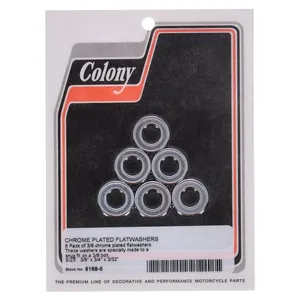 Colony, Arandelas planas 3/8" cromadas