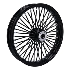 Rueda delantera MCS radial de 48 radios gruesos 3.50 x 23 DF negro <span style="color: red;font-size: 0,5em">- PEDIDO ESPECIAL -</span>