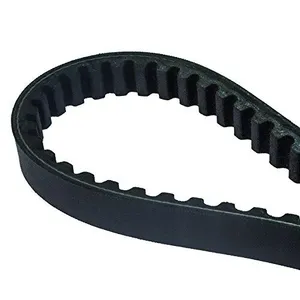Correa de transmisión negra para motocicleta vista lateral