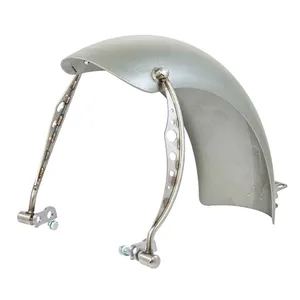 Rick's Motorcycles, guardabarros trasero Bobber, para neumático de 150mm. Acero