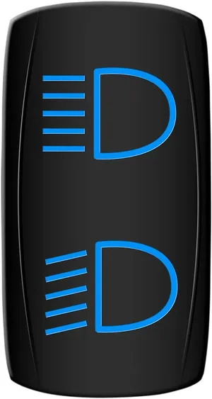 Interruptor basculante - RKR luz alta/baja BU <span style="color: red;font-size: 0,5em">- ALMACEN USA-</span>