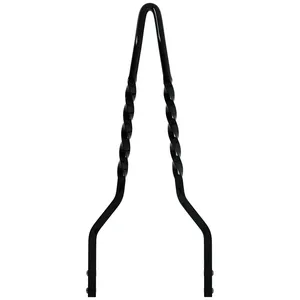 Barra sissy Cycle Visions Twisted Stick 18", negra